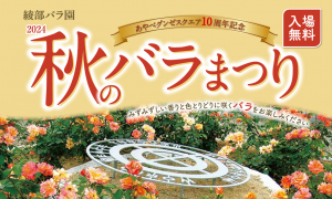 綾部バラ園「秋のバラまつり2024」開催